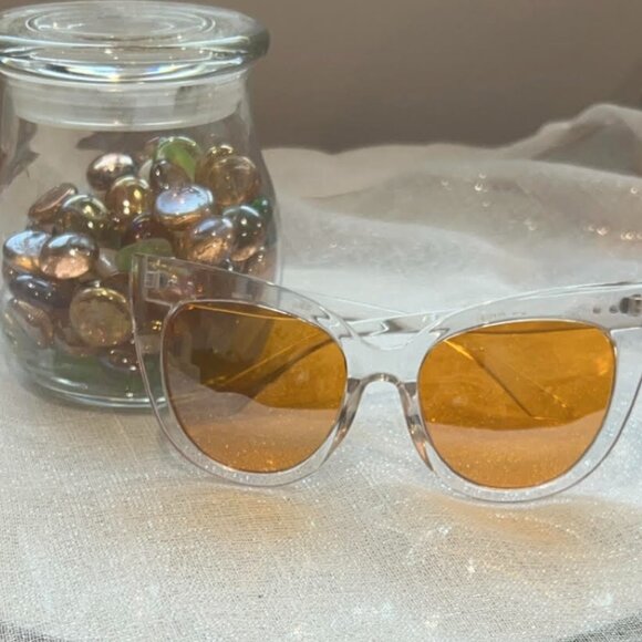 BRAND NEW Bowtie Retro Vintage Cat Style Sunglasses 148 MM / UV 400 NWOT - Picture 3 of 7